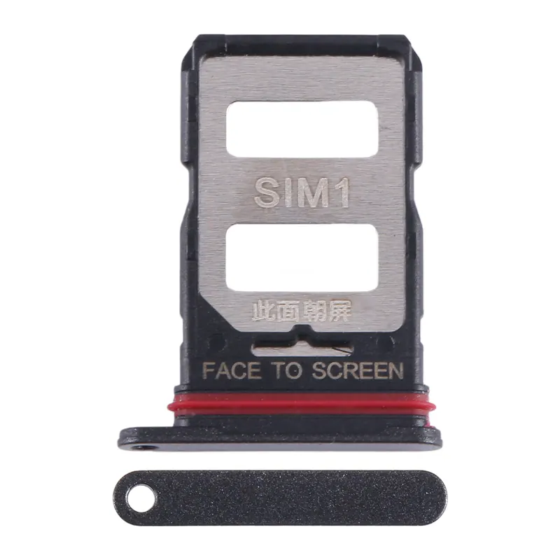 For Xiaomi Redmi K60 Ultra SIM Card Tray + SIM Card Tray (Black) — image 1