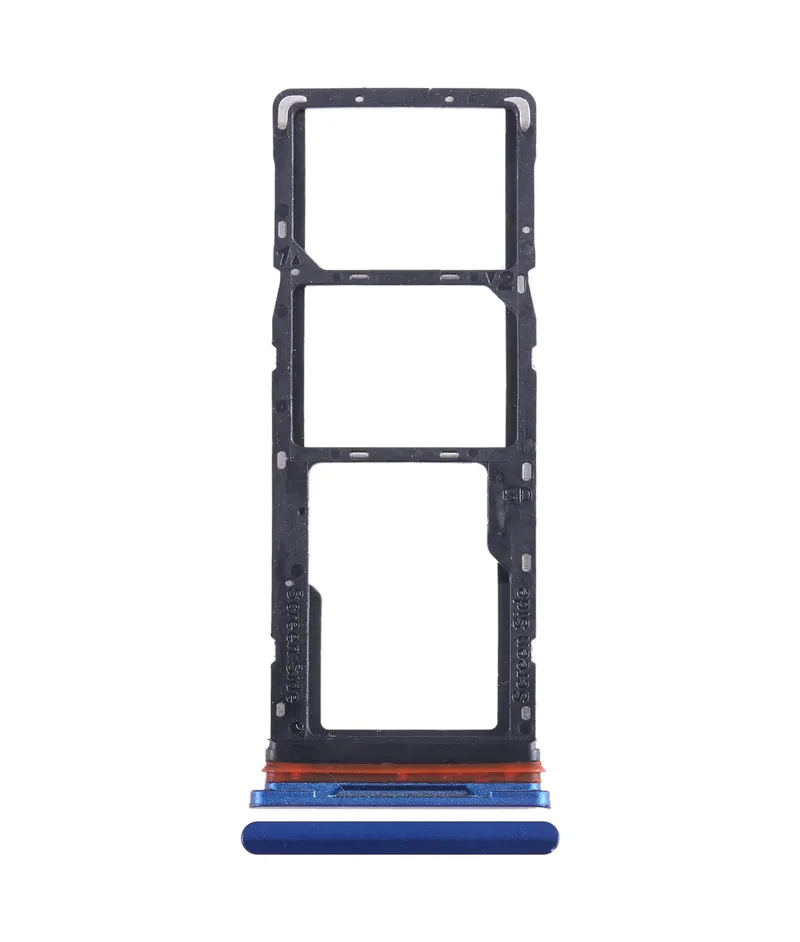 For Tecno Pop 5 Pro SIM Card Tray + SIM Card Tray + Micro SD Card Tray (Blue) — image 1