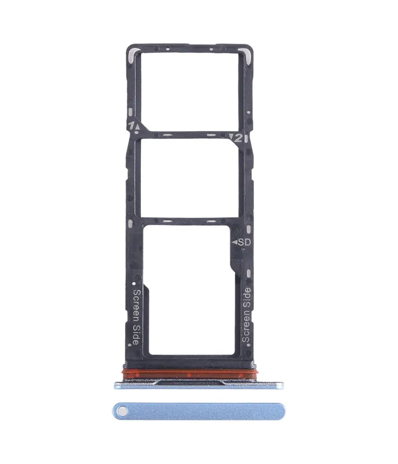 For Tecno Spark Go 2023 BF7n SIM Card Tray + SIM Card Tray + Micro SD Card Tray (Blue) — image 1