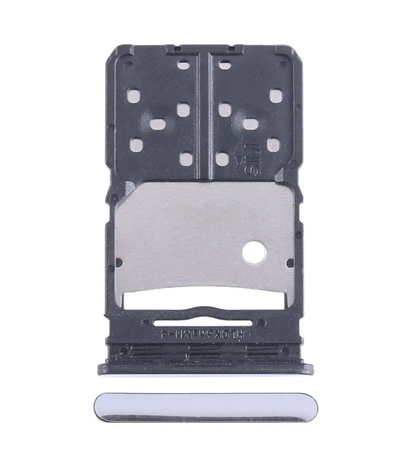 For Tecno Camon 20 SIM Card Tray + Micro SD Card Tray (Silver) — image 1
