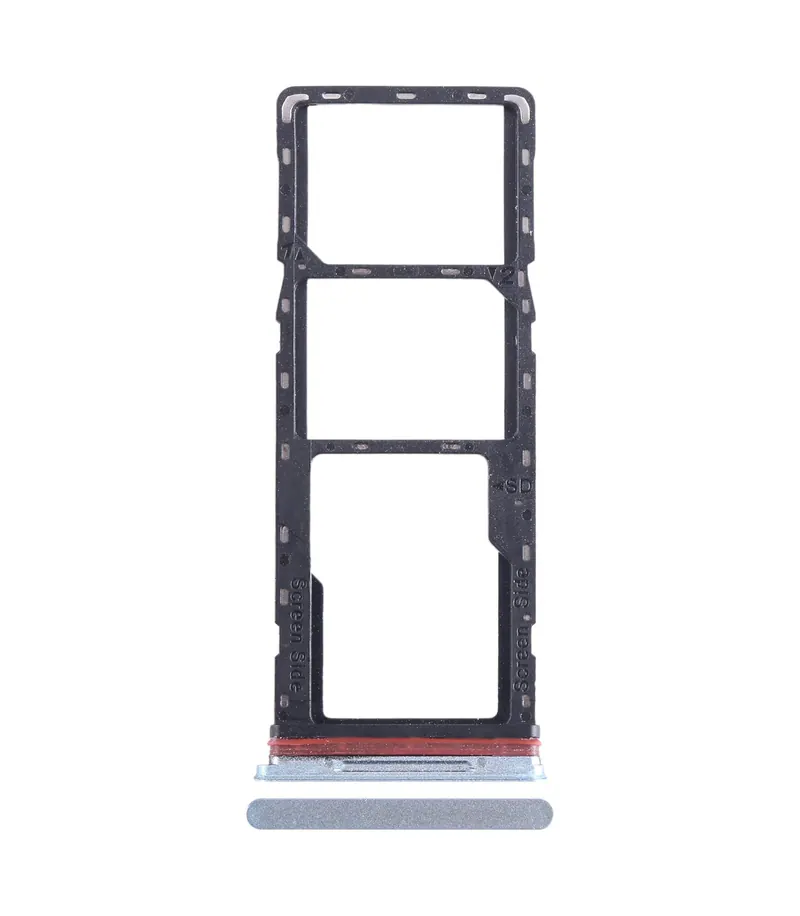 For Infinix Hot 11 X662 SIM Card Tray + SIM Card Tray + Micro SD Card Tray (Silver) — image 1