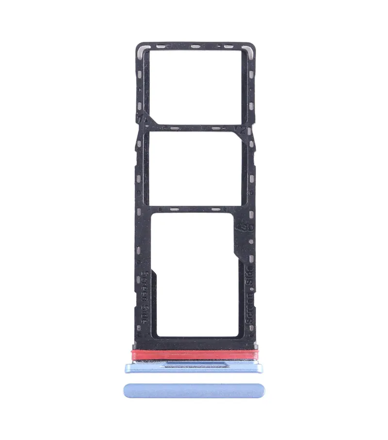 For Infinix Hot 12i X665B SIM Card Tray + SIM Card Tray + Micro SD Card Tray (Blue) — image 1