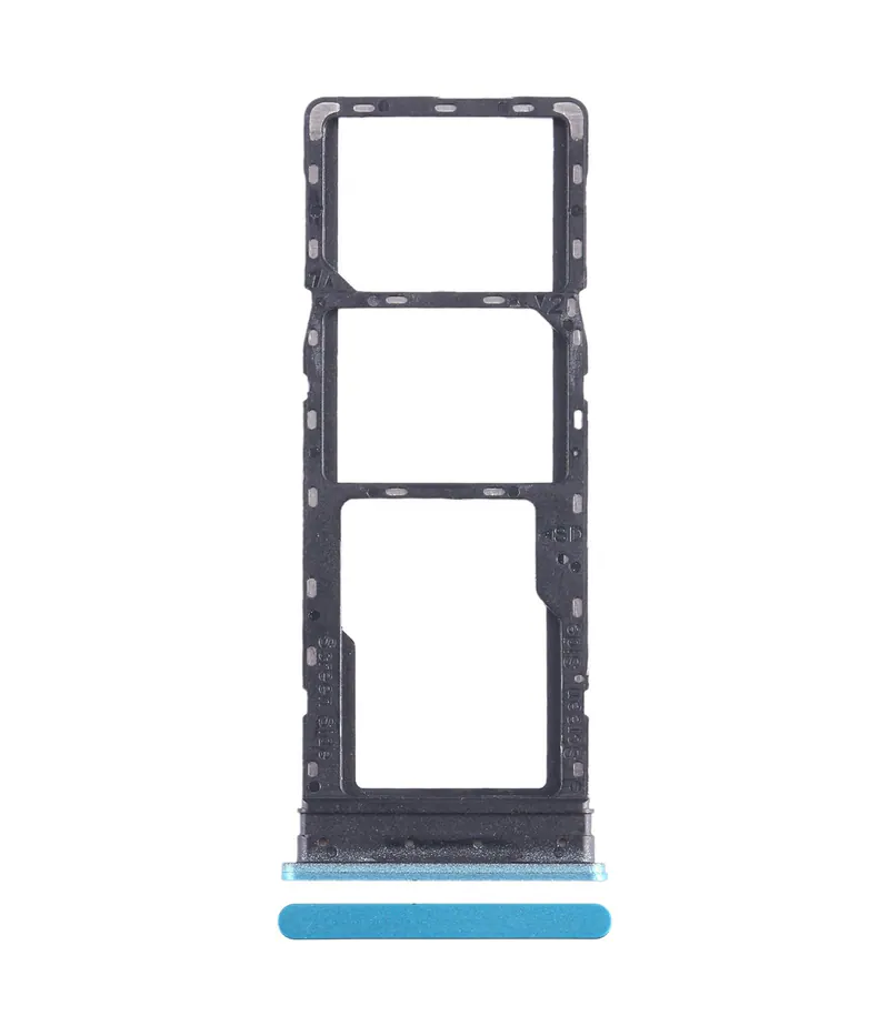 For Infinix Hot 12 Play NFC X6816C SIM Card Tray + SIM Card Tray + Micro SD Card Tray (Blue) — image 1