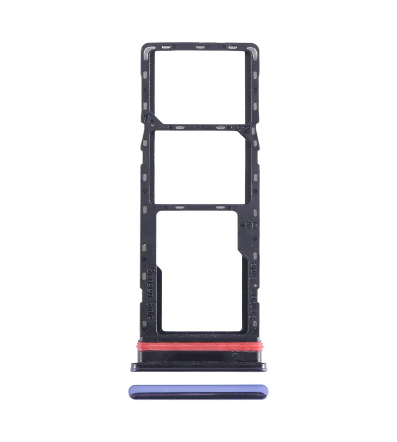 For Infinix Smart 6 Plus India X6823 SIM Card Tray + SIM Card Tray + Micro SD Card Tray (Blue) — image 1