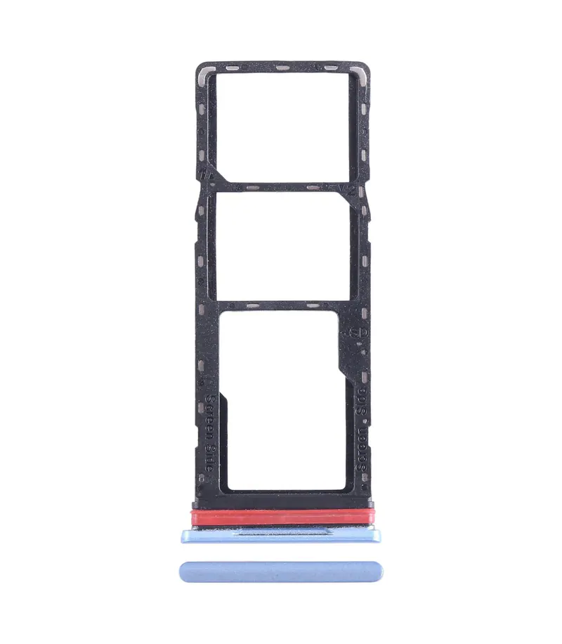 For Infinix Hot 20i X665 SIM Card Tray + SIM Card Tray + Micro SD Card Tray (Blue) — image 1