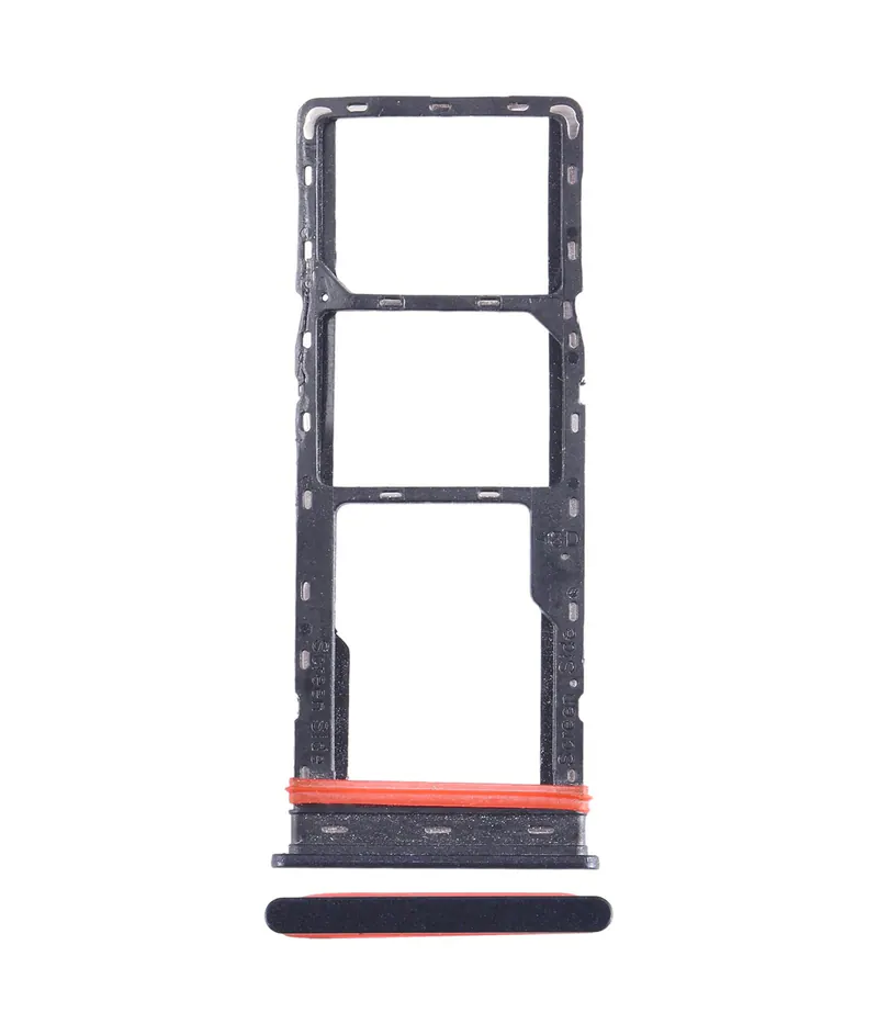 For Infinix Smart 7 X6515 SIM Card Tray + SIM Card Tray + Micro SD Card Tray (Black) — image 1