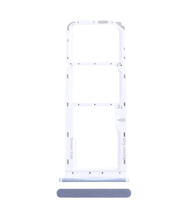 For Infinix Smart 7 India X6517 SIM Card Tray + SIM Card Tray + Micro SD Card Tray (Blue) — image 1