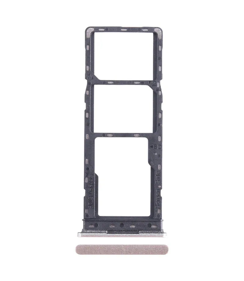 For Infinix Hot 30i X669 SIM Card Tray + SIM Card Tray + Micro SD Card Tray (Gold) — image 1
