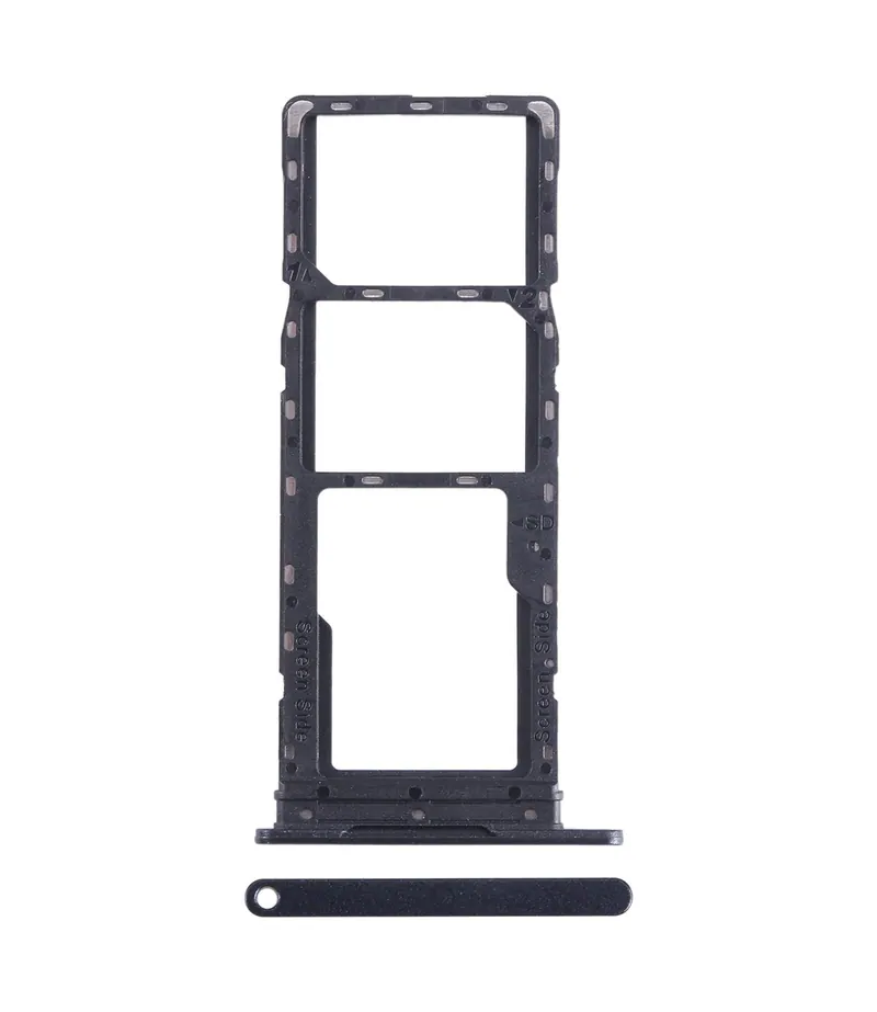For Infinix Smart 7 HD X6516 SIM Card Tray + SIM Card Tray + Micro SD Card Tray (Black) — image 1