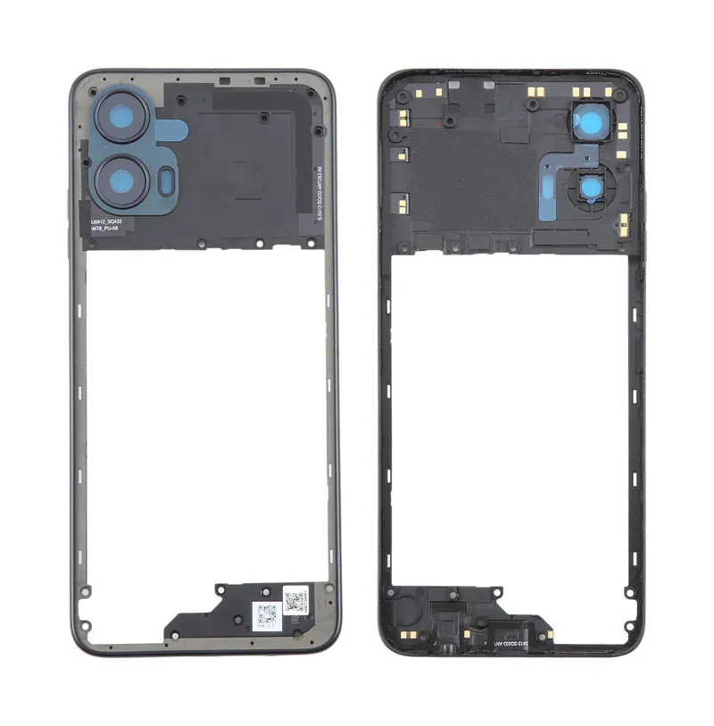 For Motorola Moto G34 Original Middle Frame Bezel Plate (Black) — image 1