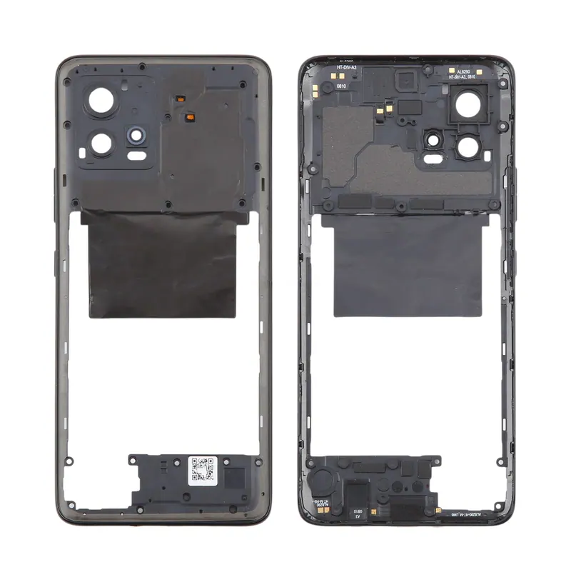 For Motorola Moto G72 Original Middle Frame Bezel Plate (Black) — image 1