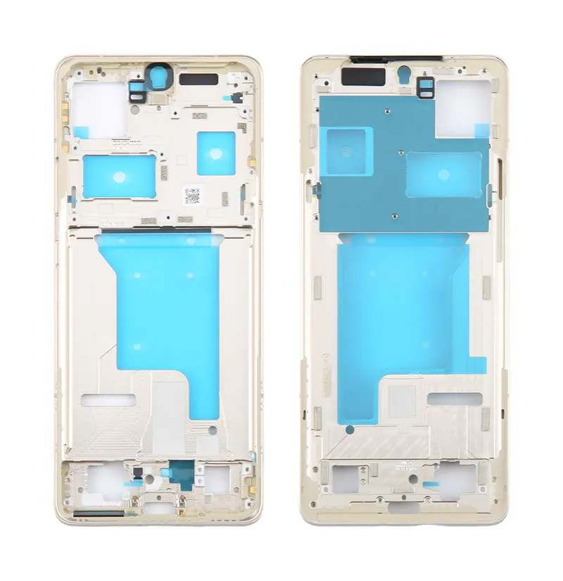 For Motorola Moto X50 Ultra Original Front Housing LCD Frame Bezel Plate (Gold) — image 1