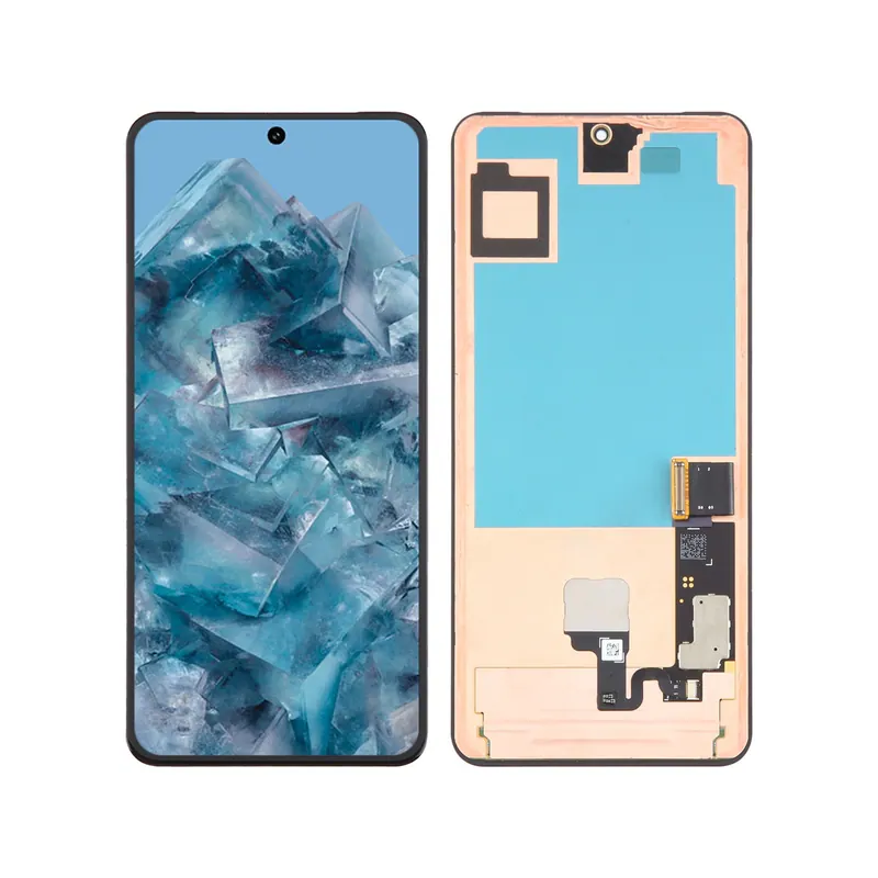 For Google Pixel 8 Pro GC3VE G1MNW Original AMOLED LCD Screen Digitizer Full Assembly, with Fingerprint Sensor Flex Cable — image 1